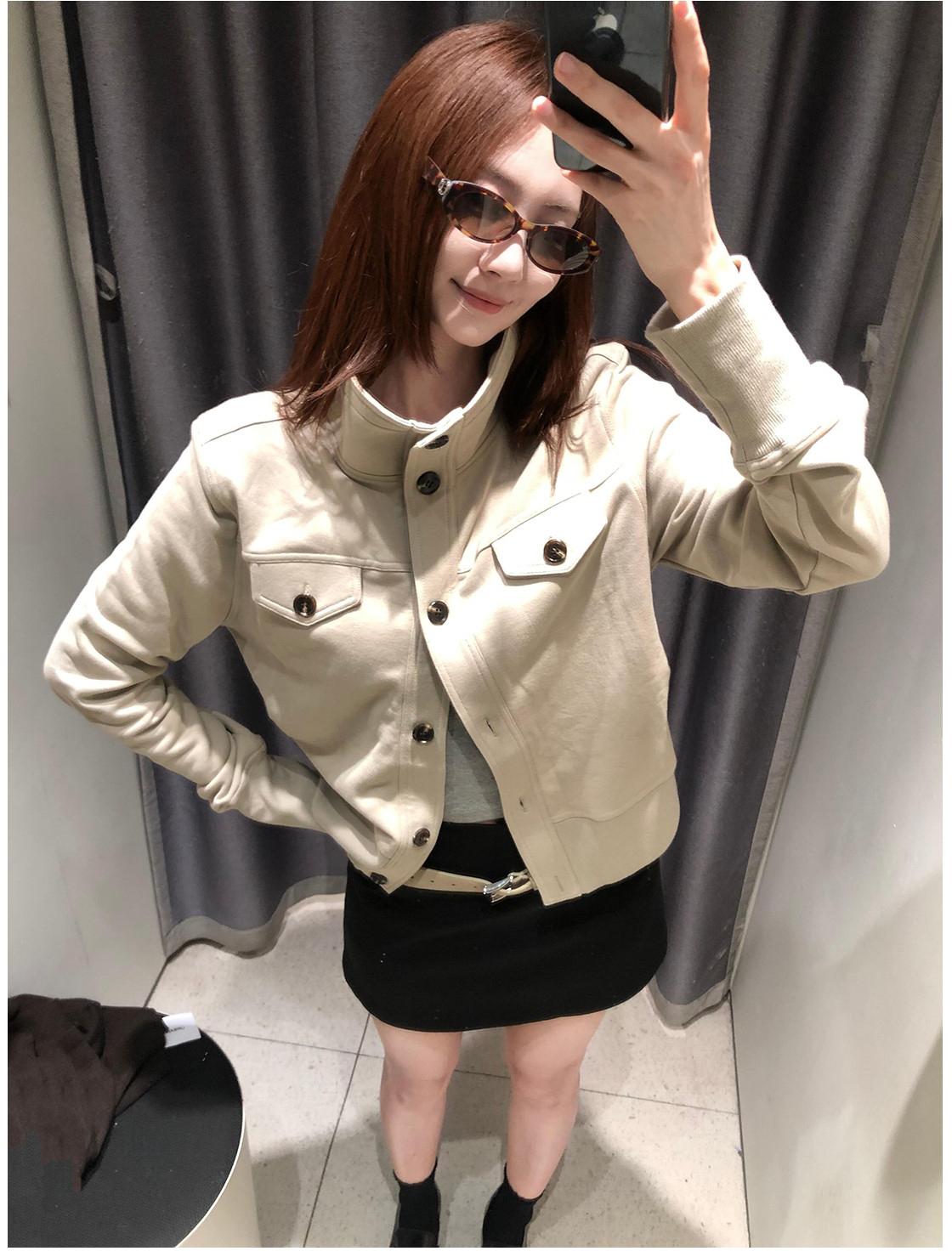 Turtleneck Sweatshirt Jacket Women