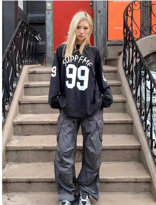 Vintage Jersey Long Sleeve Tee Women