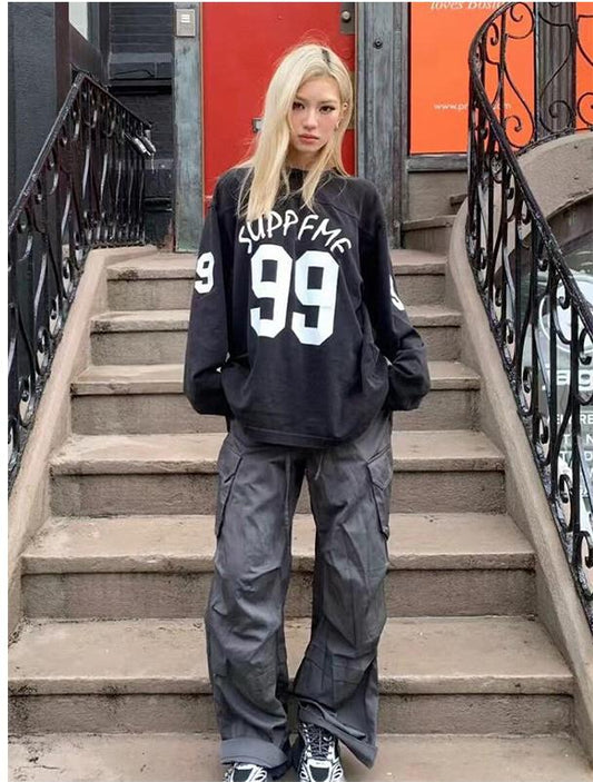 Vintage Jersey Long Sleeve Tee Women