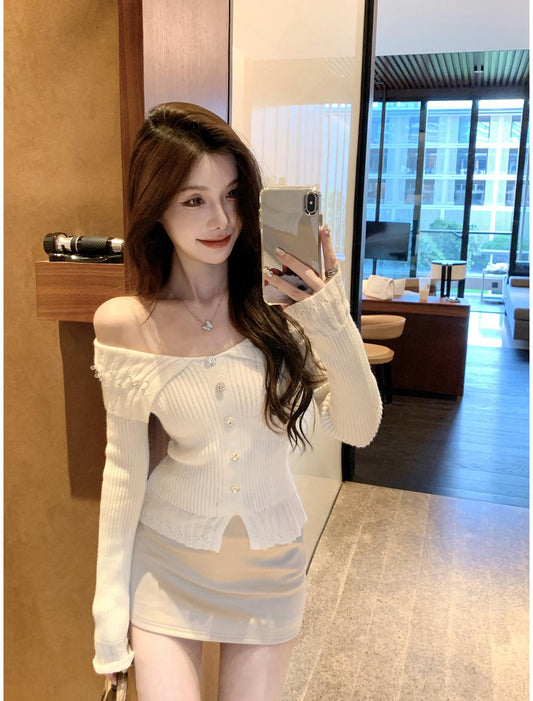 Sexy Off Shoulder Knit Top