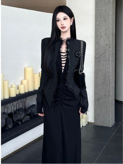 Luxury Irregular Knit Cardigan