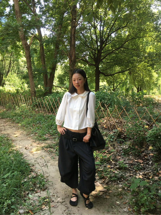 Korean Vintage Doll Collar Shirt