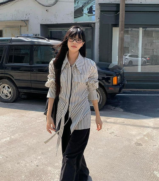 French Vintage Striped Shirt