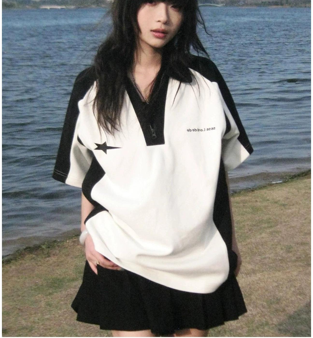 American Colorblock Polo Tee