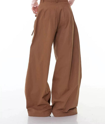 Vintage Bow Wide-Leg Pants