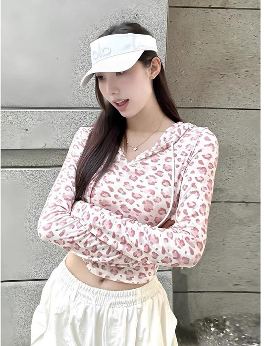 American Leopard Print Hoodie