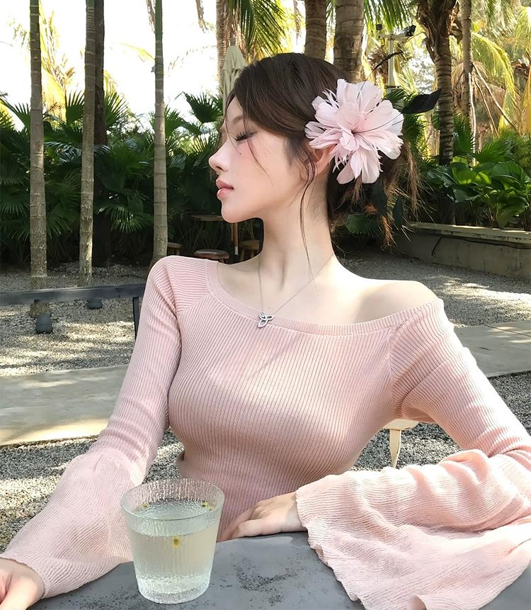 Sweet Off Shoulder Knit Top