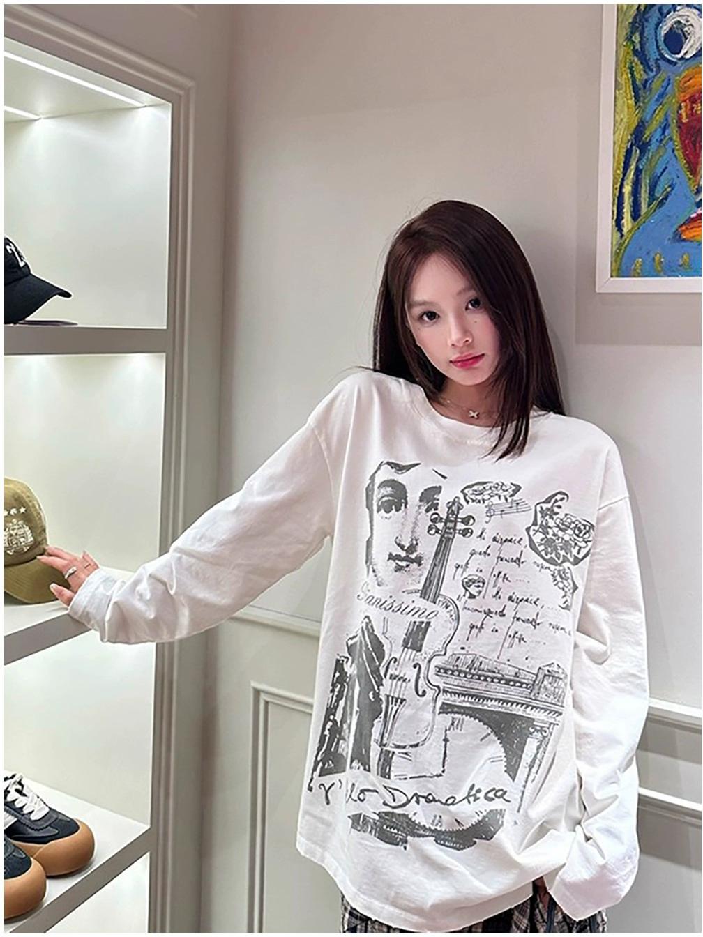 American Street Graffiti Long Sleeve Tee