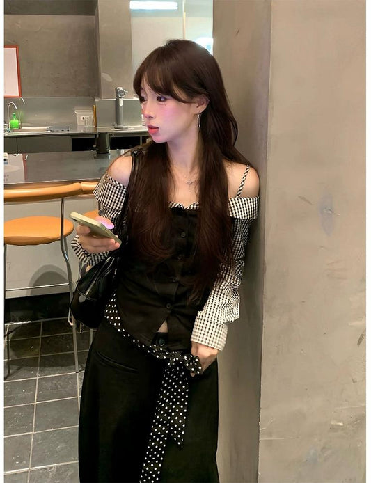 American Layered Off Shoulder Tee