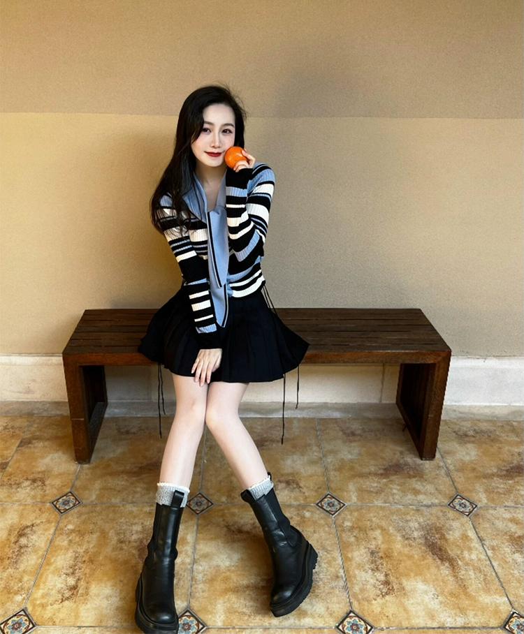 Korean Preppy Striped Sweater