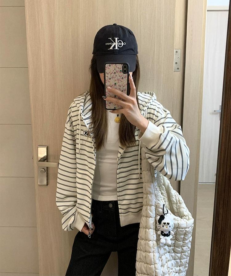Vintage Striped Hoodie