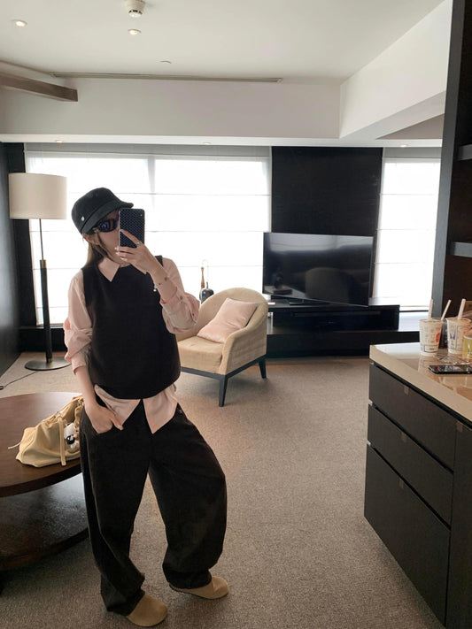 Collegiate Melard Knit Vest Set