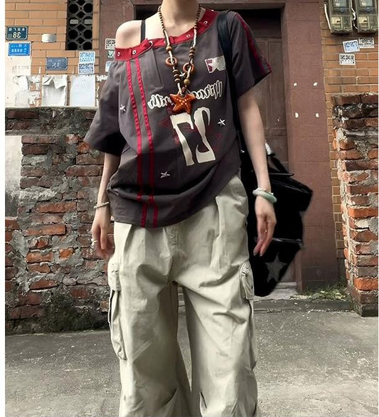 Jersey Shoulder Star Tee