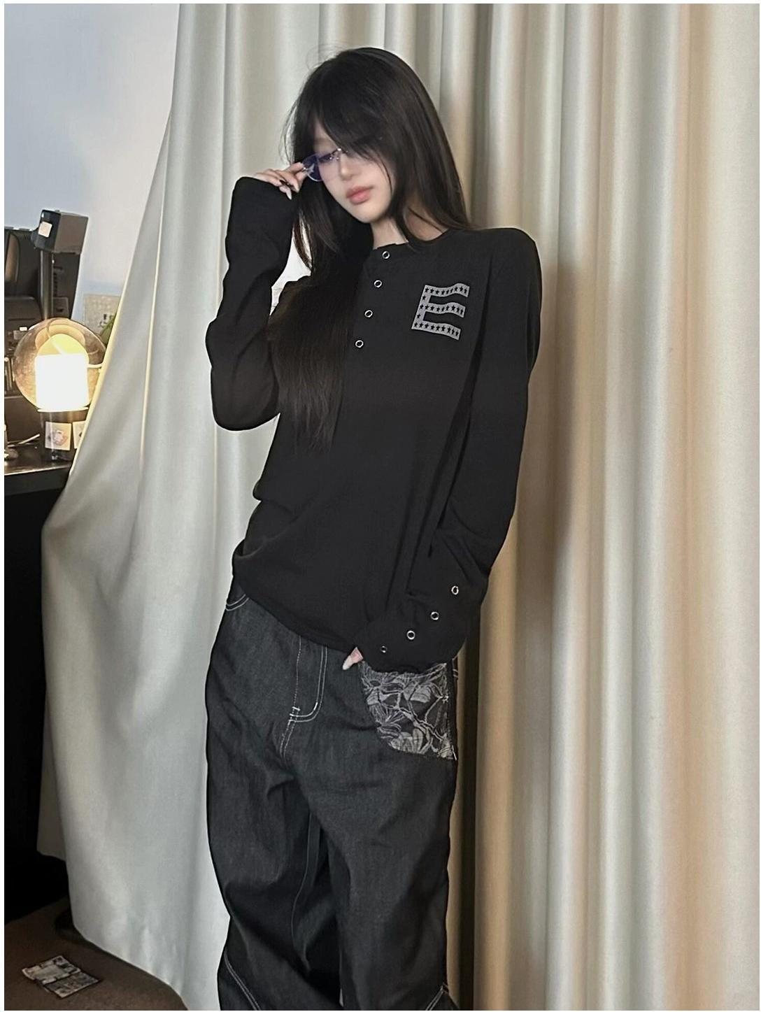 Street Henley Cotton Long Sleeve