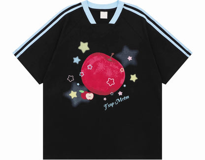 Green Apple V-Neck Tee
