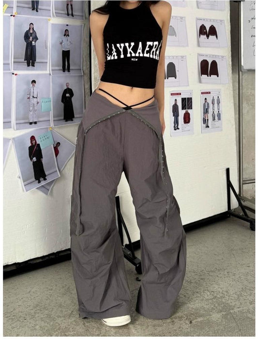 Vintage Rhinestone Flare Pants