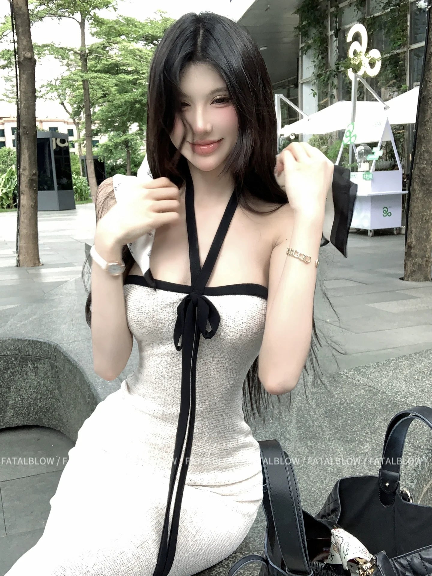 Sexy Soft Vibe White Halter Tube - Top Slimming Beach Vacation Bodycon Maxi Dress - tutufox - 