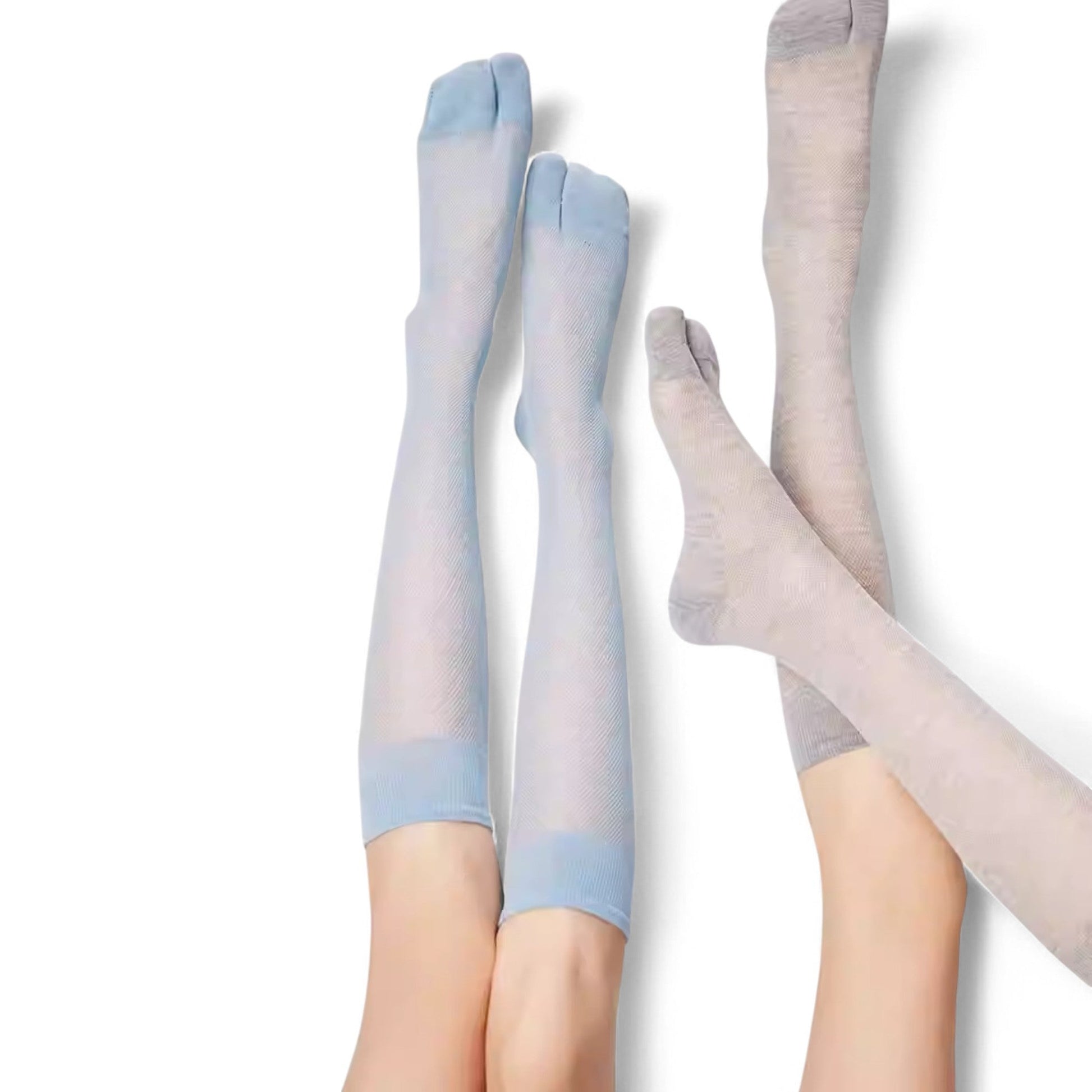 Sheer Long Tabi Socks - tutufox - 
