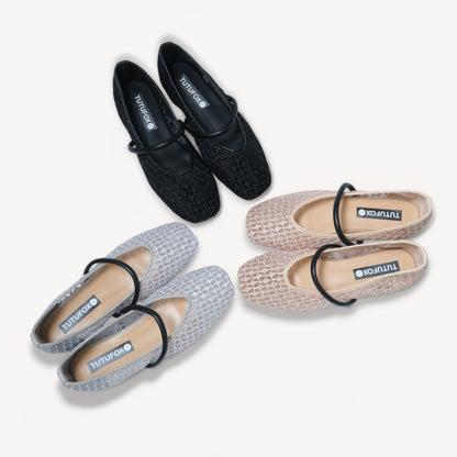 3 colors mary jane almond toe flats sandals 
