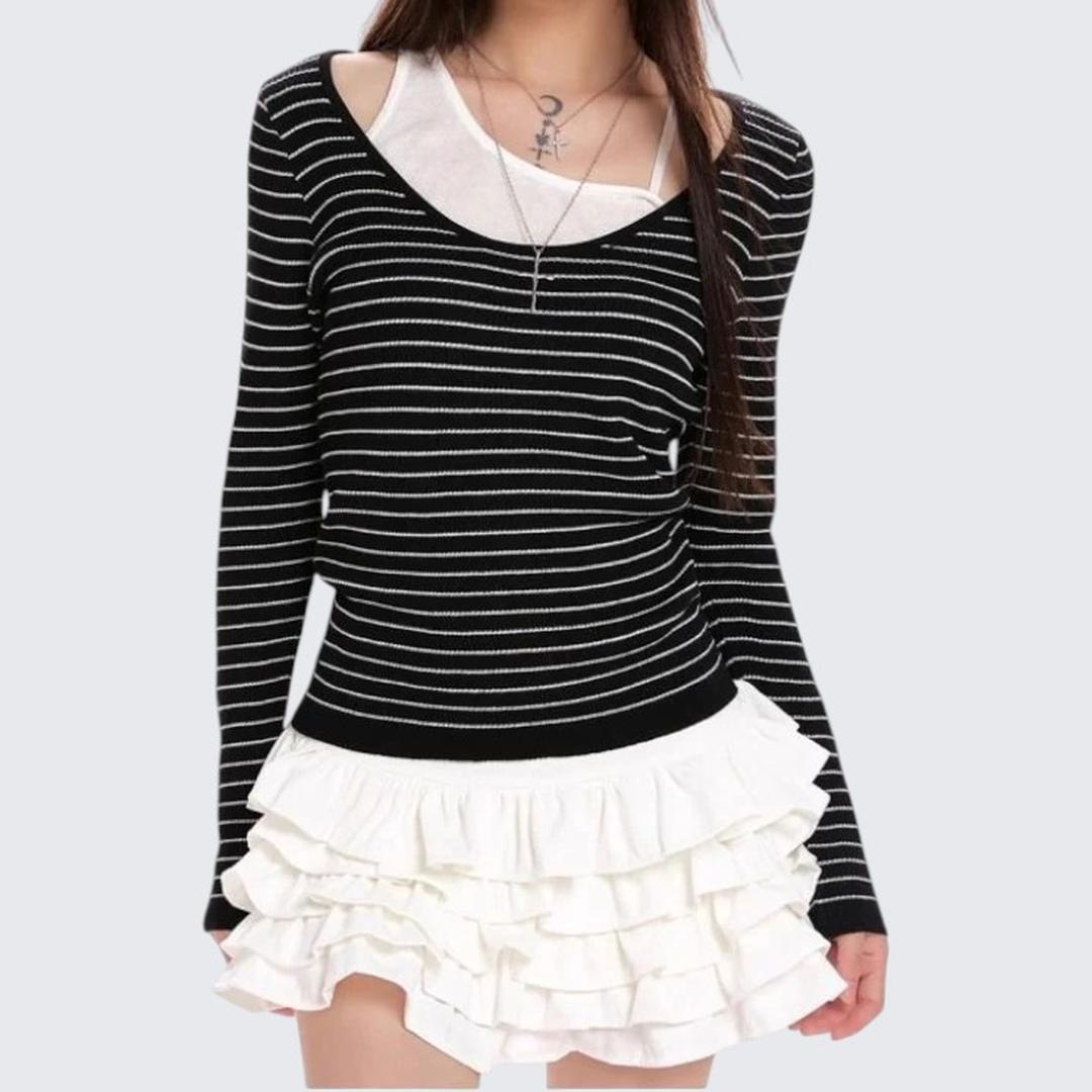 Spring & Autumn Dark Gray Two - Piece Long - Sleeve Sweater - tutufox - 