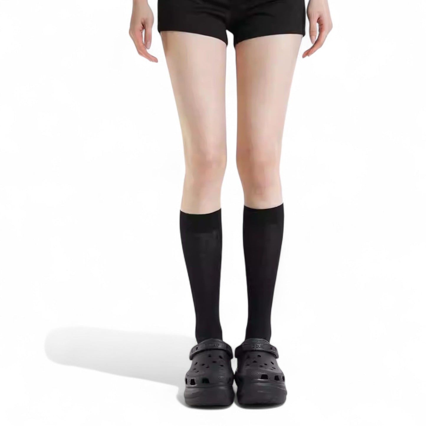 Timeless Balletcore Elegance: Ribbed Ballet Socks - tutufox - 