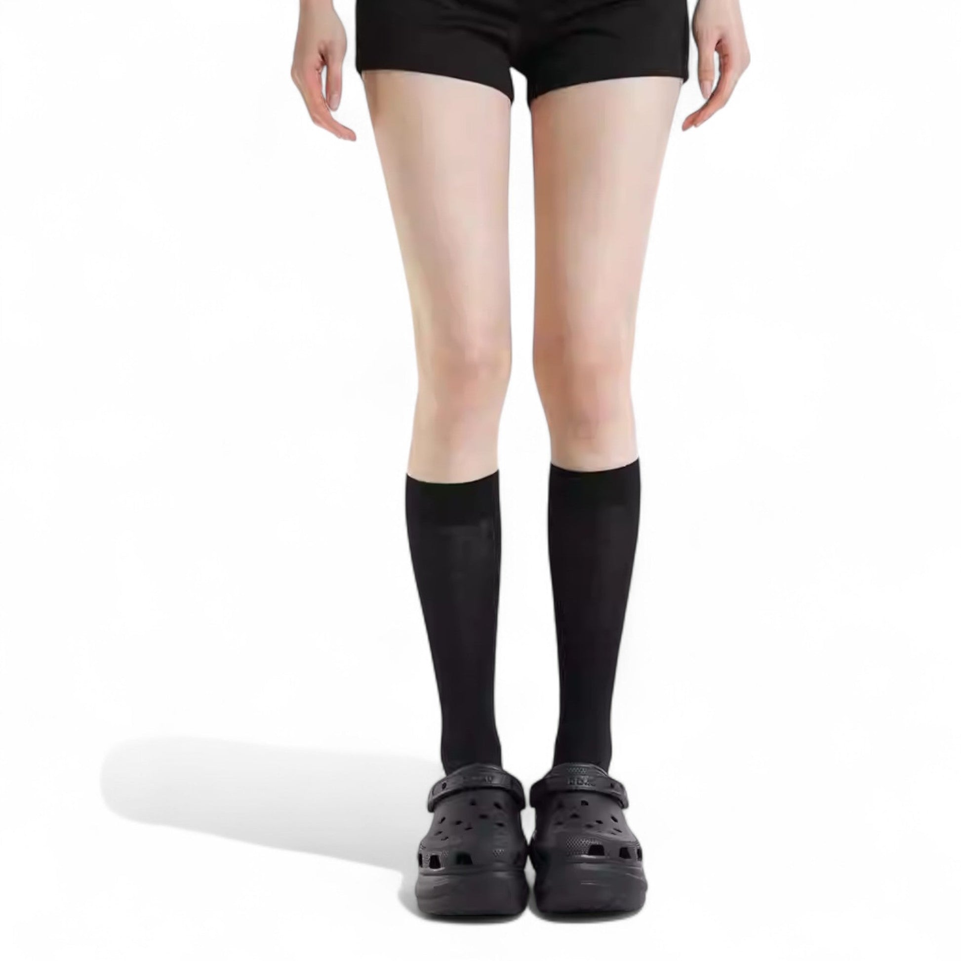 Timeless Balletcore Elegance: Ribbed Ballet Socks - tutufox - 