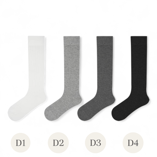 Timeless Balletcore Elegance: Ribbed Ballet Socks - tutufox - 