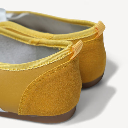 Yellow Ballet Split Toe Stretch Tabi Flats - tutufox - tabis